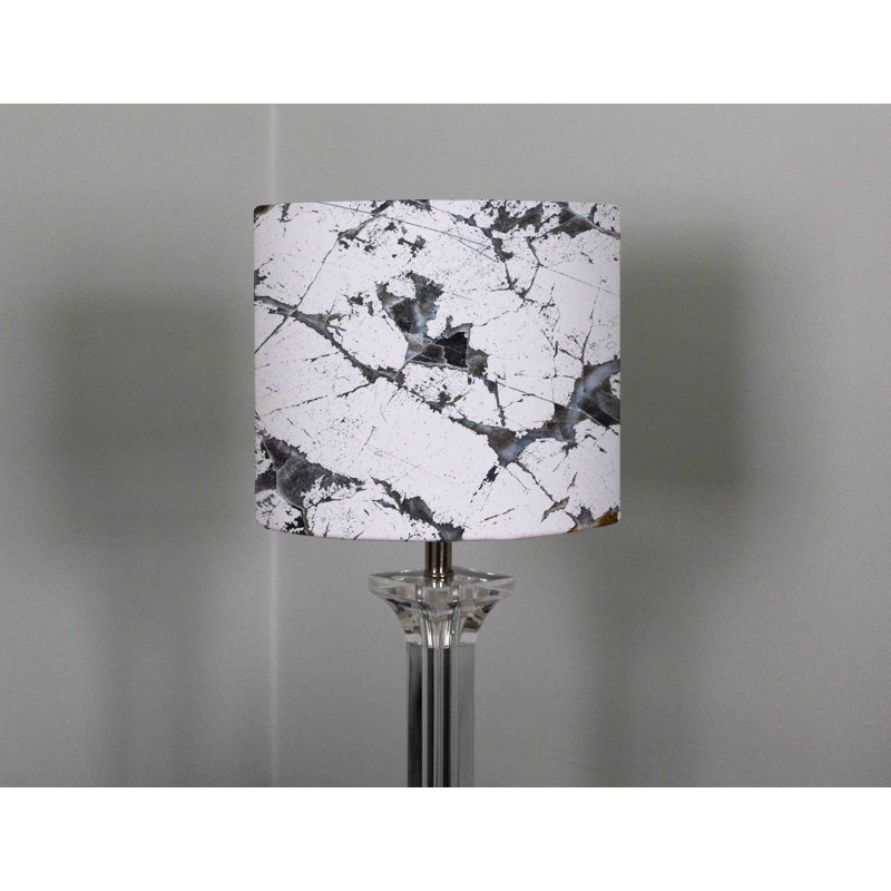 Cotton Drum Lamp Shade ( Uno ), 22cm H x 25cm W x 25cm D