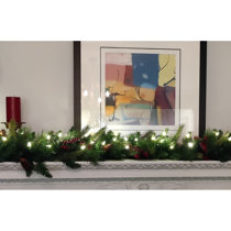 70.87'' in. Lighted Faux Garland