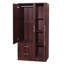 Armoire Bossard 3 portes, tablettes et tringle-829334475