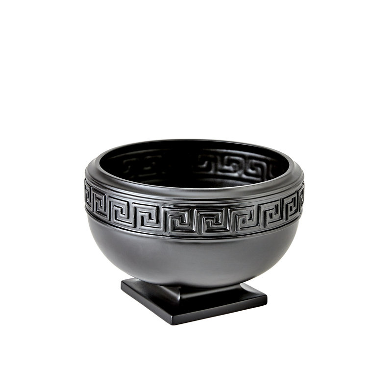 Handmade Ceramic Decorative Bowl, Black