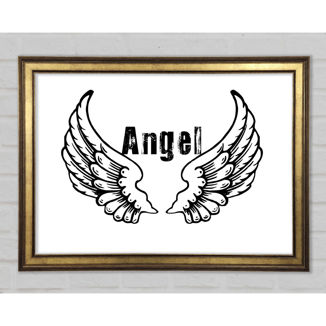 Angel Wings 2 Gerahmter Druck