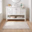 Tapis tressé Angier pour intérieur/extérieur - Ivoire/Gris-1238454573-1238454577