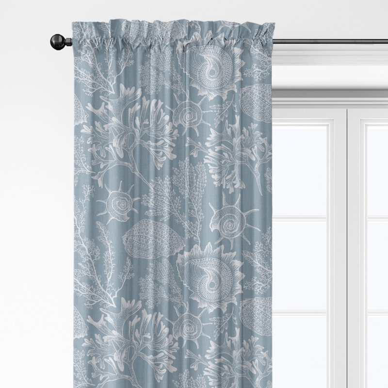 Ensemble de 2 panneaux de rideaux en coton Shellabrate, L 50 po x L 144 po