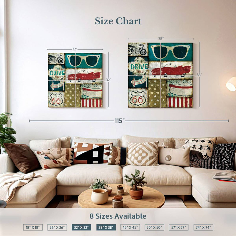 Mehar American Pop II, H 32 po x l 32 po