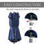 Parasol extérieur rectangulaire en acier Outsunny-1187040205