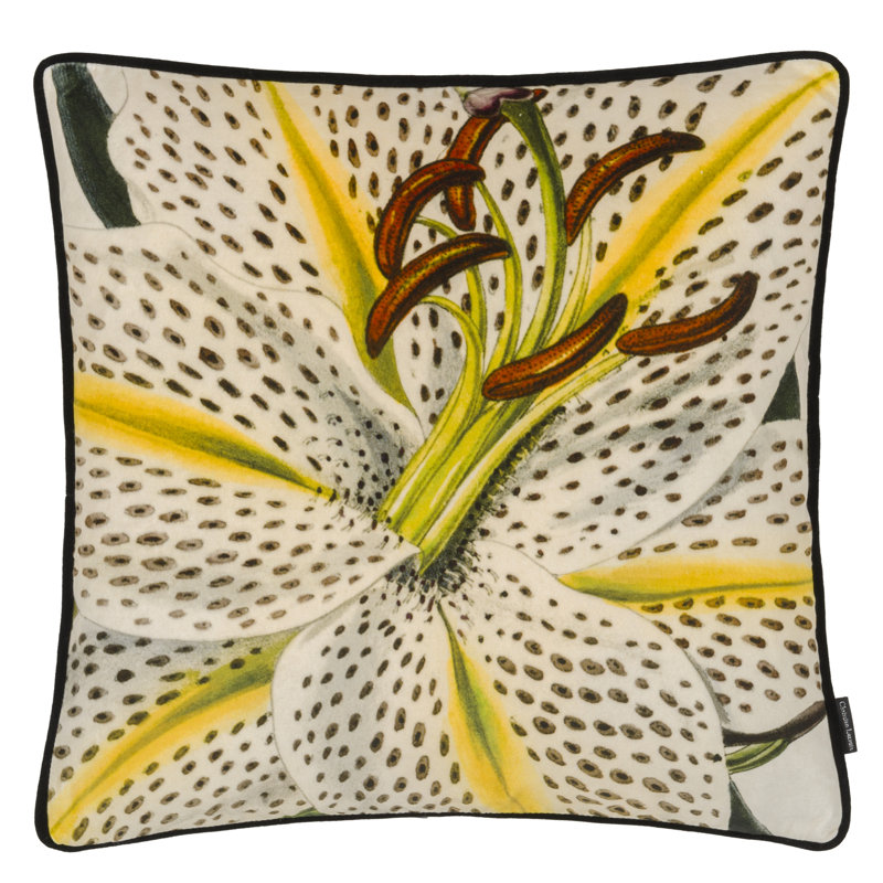 Flowered Craie Decorative Pillow