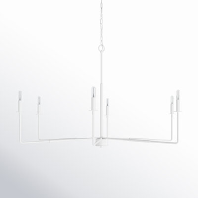 Alysa 6 - Light Metal Dimmable Chandelier