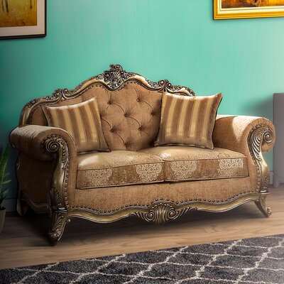 Wadhurst 69"" Rolled Arm Loveseat -  Astoria Grand, FE51122DC721455D8BAC4F177F23E3BE