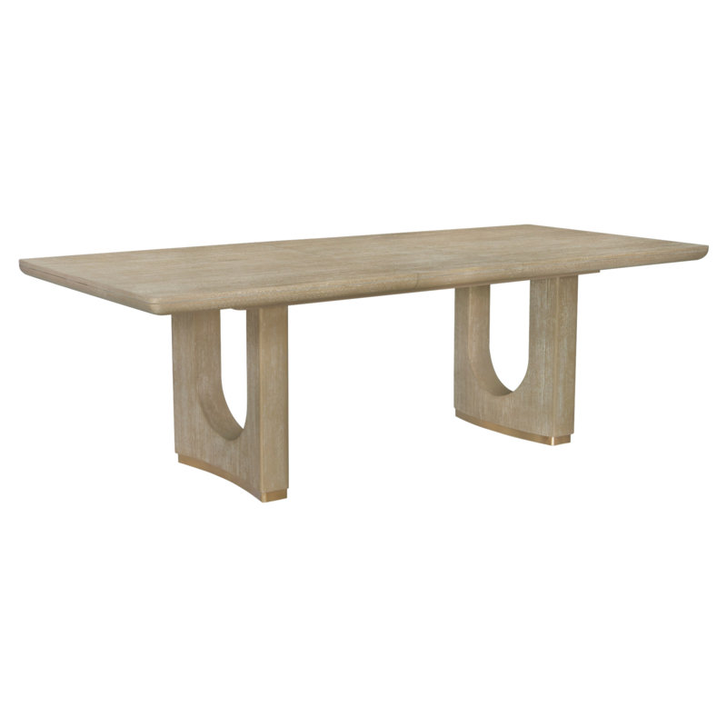 Table de salle à manger extensible avec finition en chêne moderne