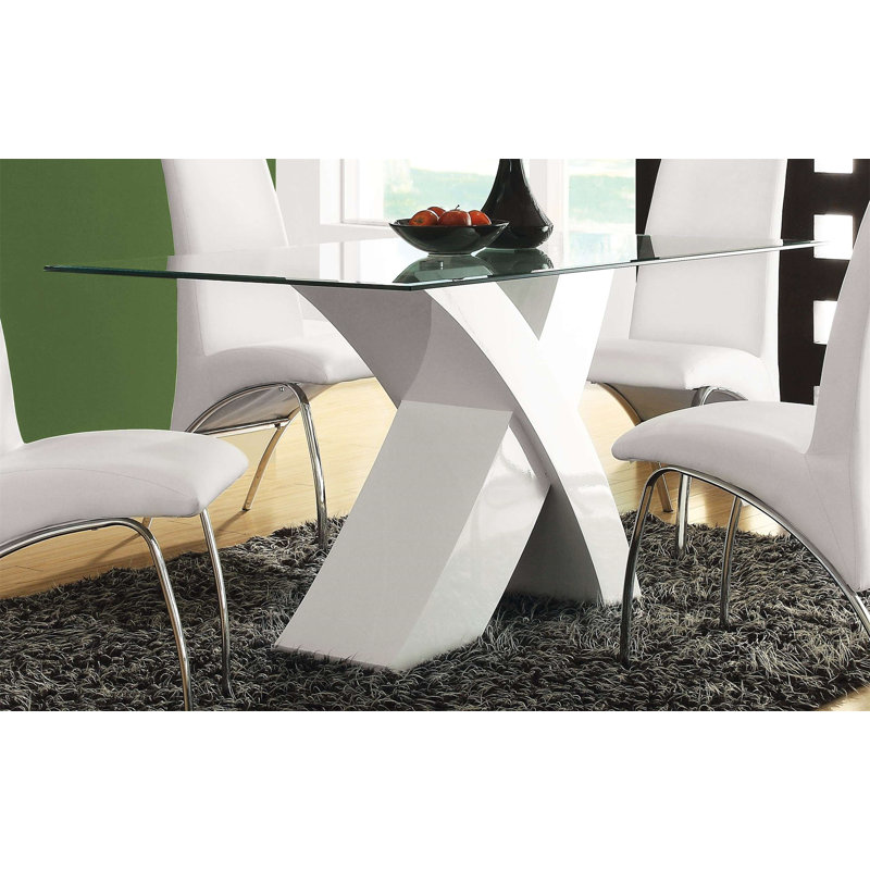 Table de salle à manger Earlville, Blanc