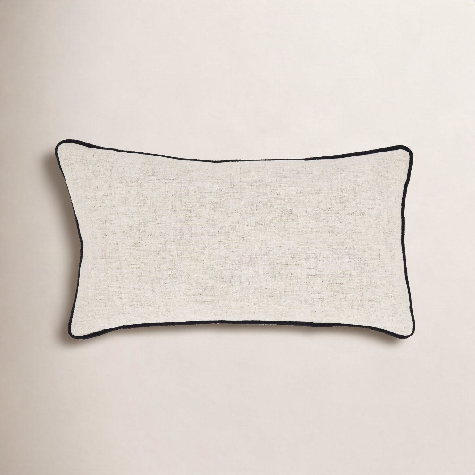 Toscana Collection Throw Pillow, Rectangle 12"H x 20"W, Black, Polyester