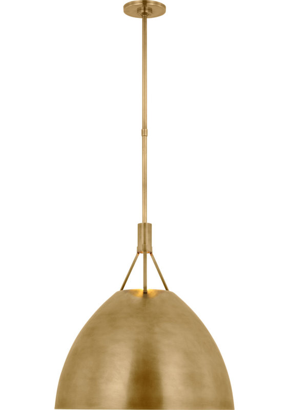 Sospeso 1 - Light LED Pendant, Natural Brass
