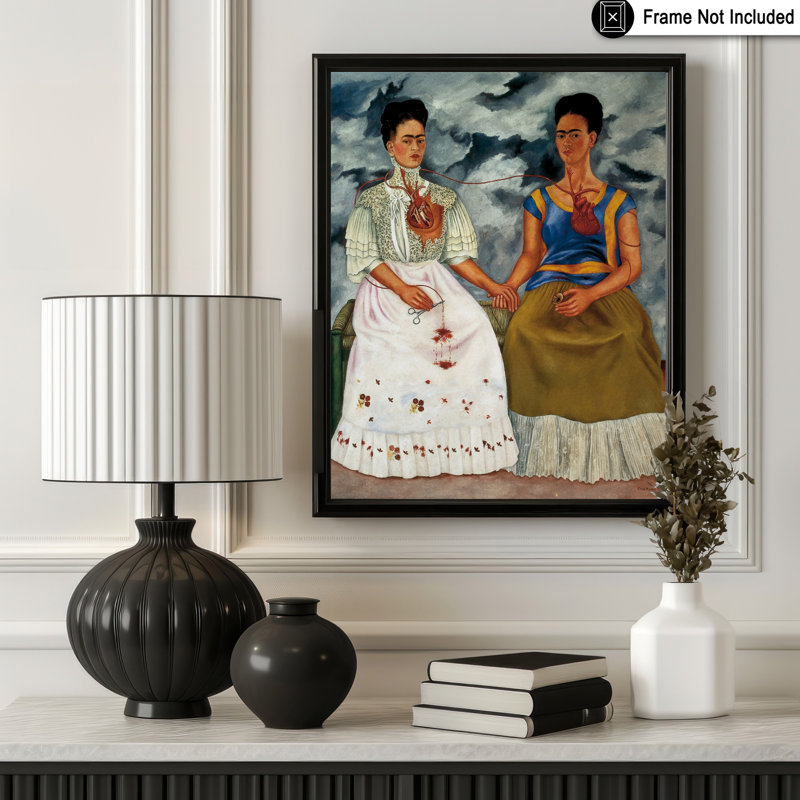 Frida Kahlo - Les deux Fridas, 08"H x 10"W, Poster, Unframed