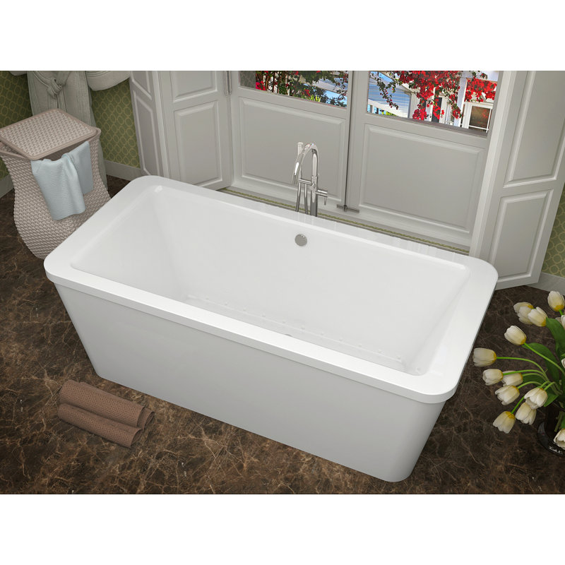 Buena 66.7'' x 32'' Air Acrylic Bathtub