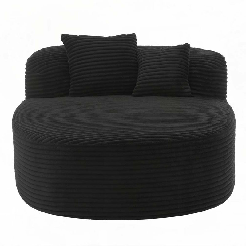 Méridienne Corduroy, Noir