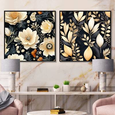 Tenterden - Floral & Botanicals Square Collage Set Of 2
