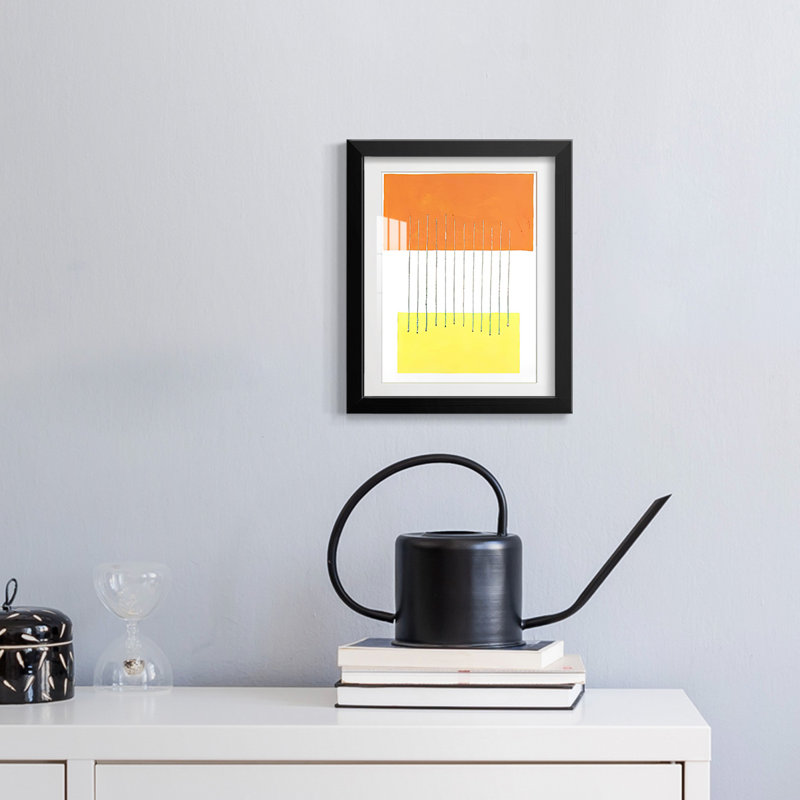 Modulation III -Framed Print, 25.5" H x 17.5" W, Black