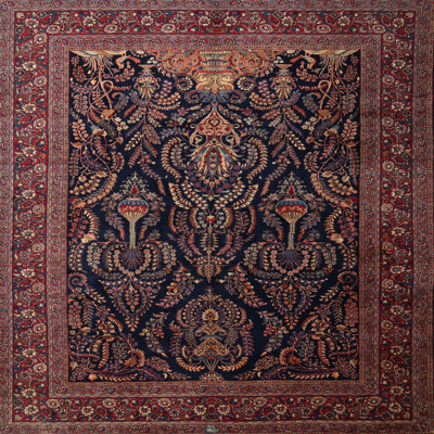 Tapis de style oriental rouge