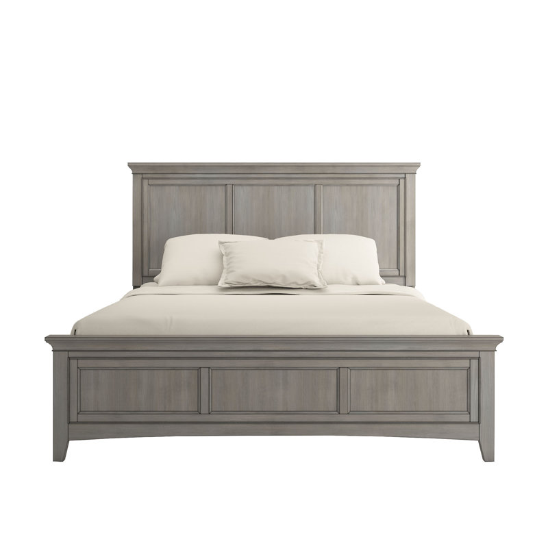 Melfa Platform Bed, Antique Gray, King