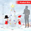 Arbre avec bonhomme de neige gonflable d'extérieur