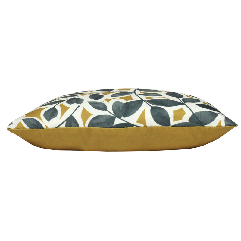 Floral Dove/Silver Square Cushion, Heather/Powder