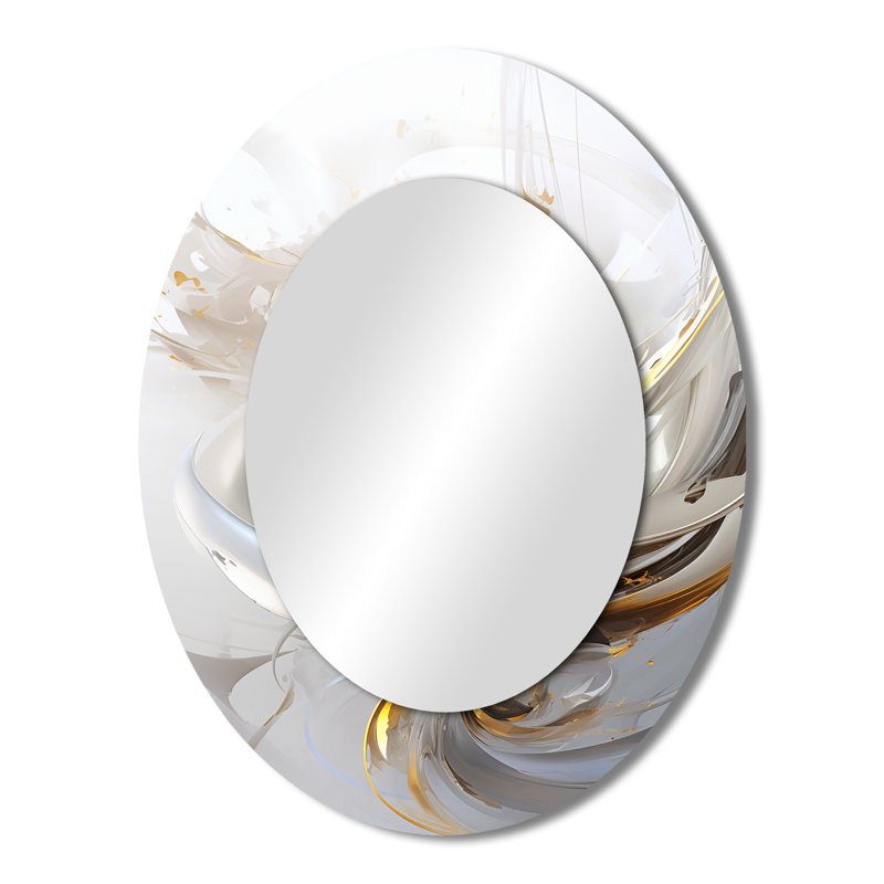 Miroir mural ovale Fractal, 43 po x 33 po