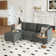 Tomario 4- Piece Upholstered L-Shaped Modular Sectional With Storage