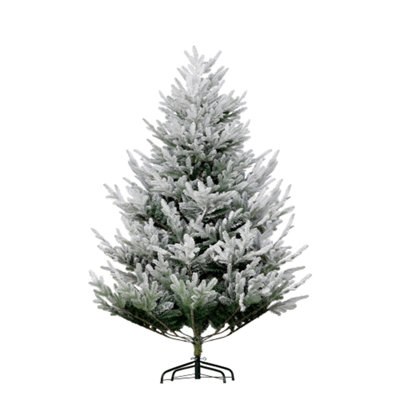6ft Artificial Pine Christmas Tree - 795 Realistic Branches, Steel Base, Auto Open, Perfect for Home, Green