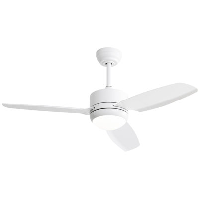 46 Inch New Design Ceiling Fan With Lights 3 ABS Blades 6-Speed DC Motor