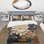 Ensemble de housse de couette Orange Teal Botanical Whirlwind IV - Abstract Botanicals - Polyester microfibre