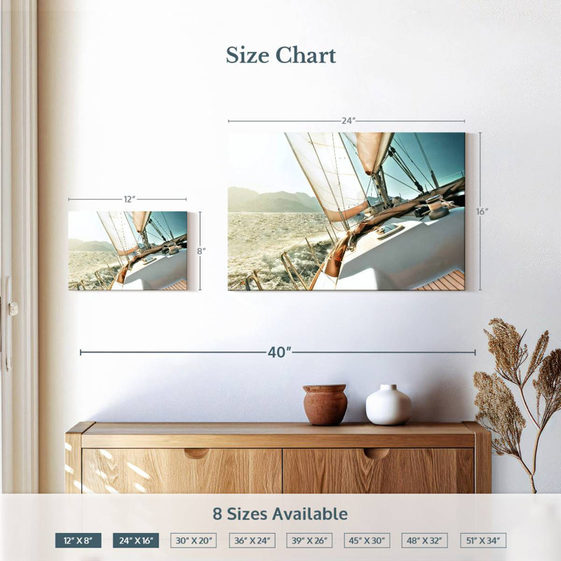 Mehar Yacht Adventure, 16" H x 24" W