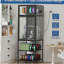 Armoire pour imprimante 3D avec support de rangement pour filament pour imprimante 3D à double couche, barre à filament en forme de T et anti-bruit, conception anti-poussière, convient pour le studio, le rangement de bureau et l'organisation