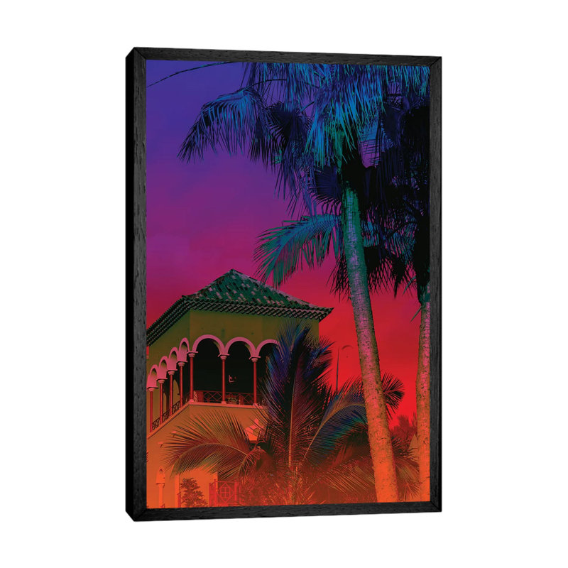 Dreamy Nightmare 1 Piece Wall Art on Canvas, 66.04cm H x 45.72cm W x 3.81cm D, Black Framed