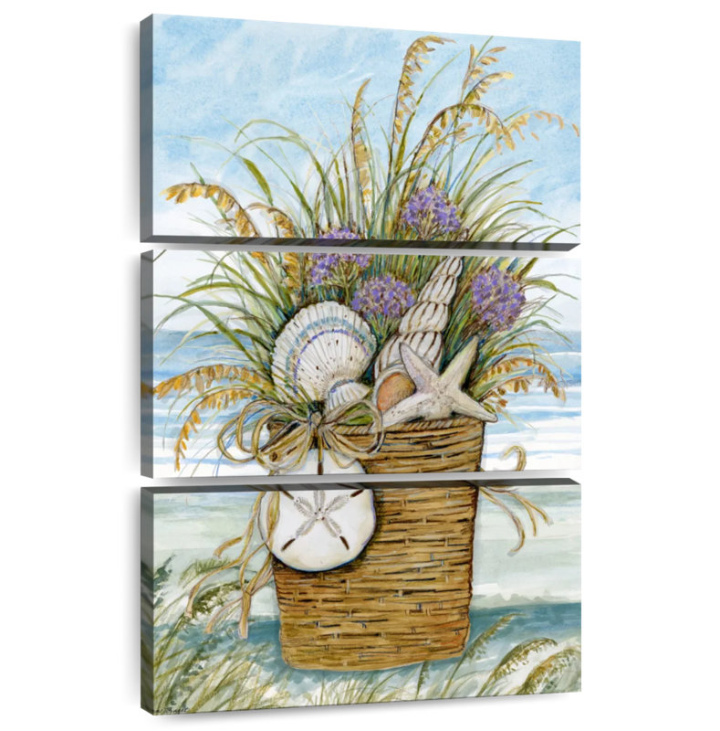 Shells basket Aletra, H 45 po x l 28 po