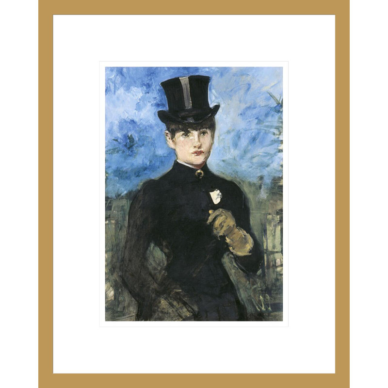 Équitation giclée encadrée par Horse Man, H 16,75 po x l 13,44 po
