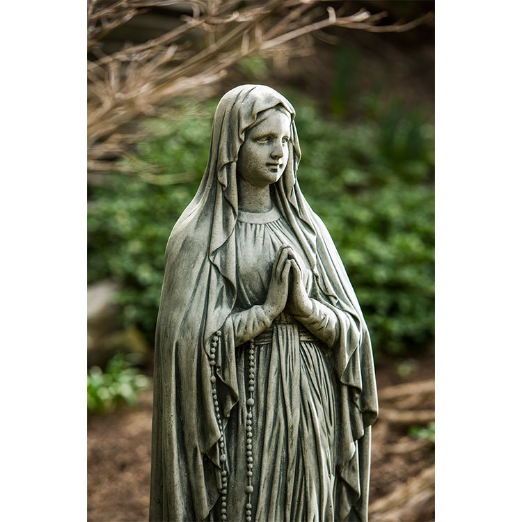 Classic Large Madonna Statue, Alpine Stone