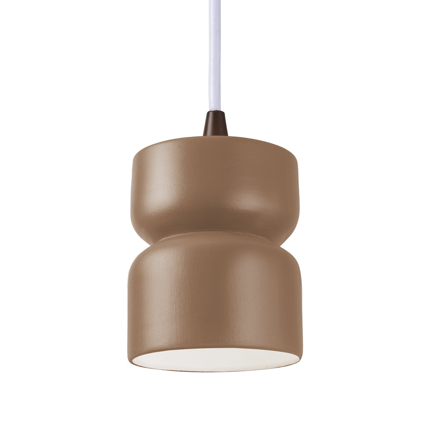 Nysta Ceramic Dimmable Pendant, Dark Bronze, Adobe