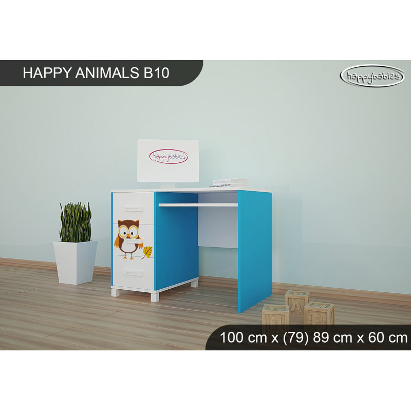 100cm Writing Desk, Blue