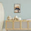 «Beach Holiday Pup», toile encadrée noire par Petals Prints Design-644063992-644063988