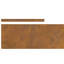 20cm H x 450cm W Weathering Steel Lawn Edging