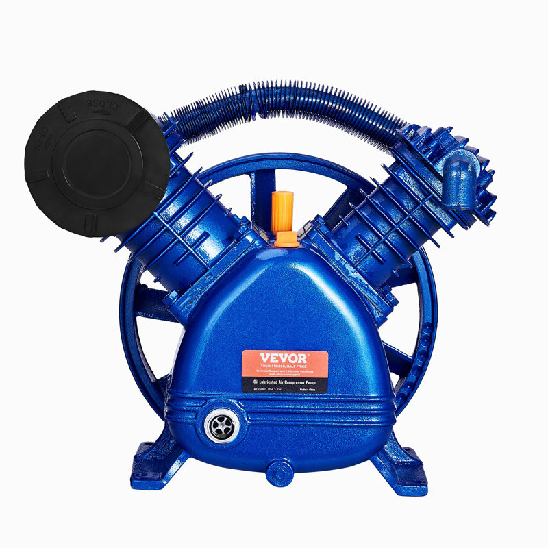Tête de pompe à compresseur d'air 5,5 CV 5,75 CFP @ 90PSI, pompe à piston à 2 cylindres