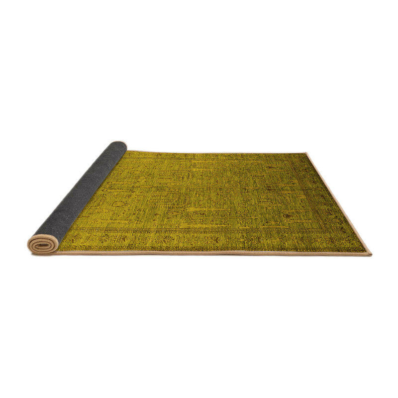 Tapis jaune Mid-Century moderne 2703
