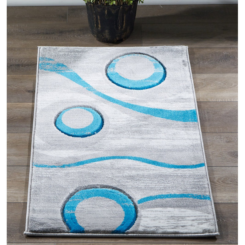 Abyan Abstract Indoor Rug, Rectangle 3'9" x 5'9"