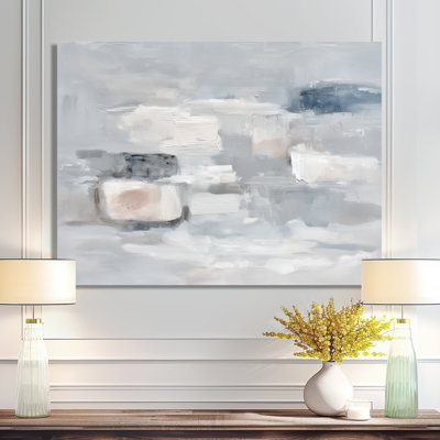Formes simples gris minimaliste - décor métallique abstrait, impression moderne sur métal