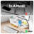 Monitor Stand Riser,2 Tier Corner Wood Monitor Stand Sturdy Computer Stand Multi-Purpose Desktop Storage Stand