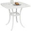 Square Outdoor Side Table With Umbrella Hole , 54cm cm W 54cm cm D