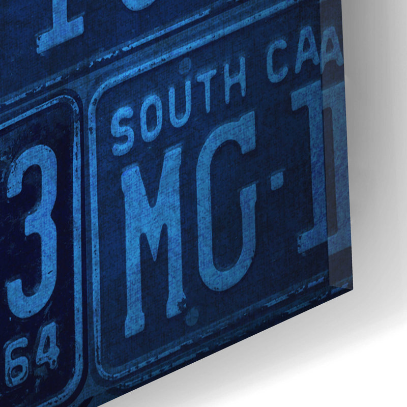 Drapeau de South Carolina State sur plastique / acrylique par Design Turnpike, H 12 po x l 16 po x P 0,13 po