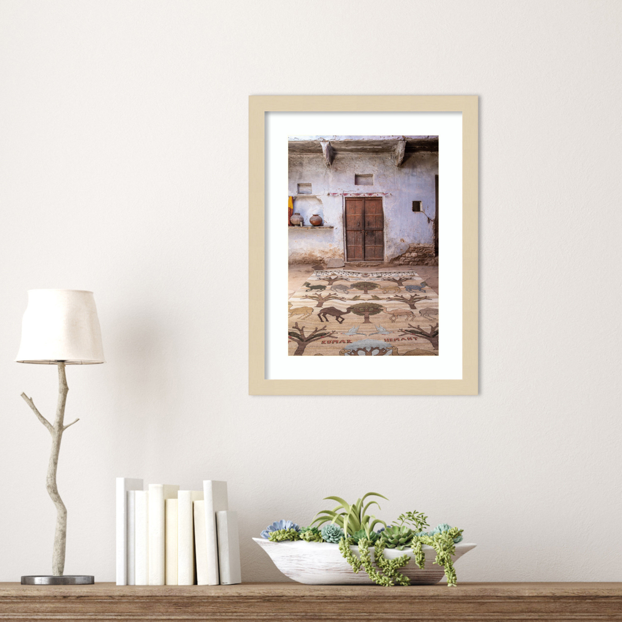 Magic Carpet by Shot by Clint Wood Framed Wall Art Print, 17" H x 13" W, Brown Framed