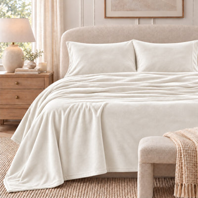 Ultra Soft Micro Plush Velvet Solid Sheet Sets