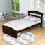 Lit plateforme simple en bois avec tiroir-695576600